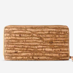 Portefeuille zèbre nature en liège pour femme