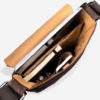 Sac épaule marron en liège pour homme