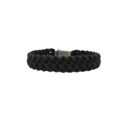 Bracelet noir en liège pour homme