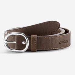 Ceinture marron en liège pour femme