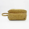 Trousse de toilette couleur nature en liège pour homme et femme