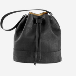 Sac épaule noir en liège pour femme