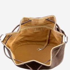 Sac épaule marron tronc en liège pour femme