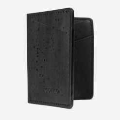 Portefeuille noir en liège pour homme