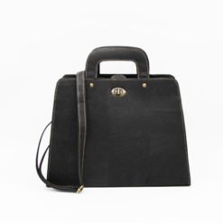 Sac épaule noir en liège pour femme