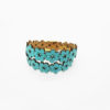 Bracelet turquoise en liège pour femme