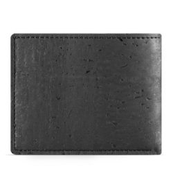 Portefeuille noir en liège pour homme