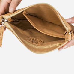 Petit sac épaule naturel en liège pour femme