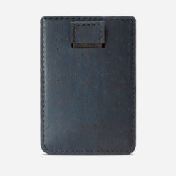 Porte cartes bleu en liège pour homme