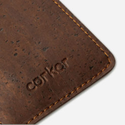 Porte cartes marron en liège mixte