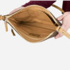 Petit sac épaule marron en liège pour femme