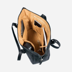 Sac à main noir en liège pour femme