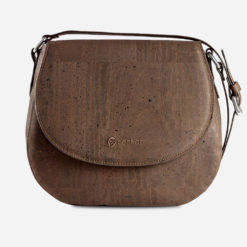 Sac épaule marron en liège pour femme