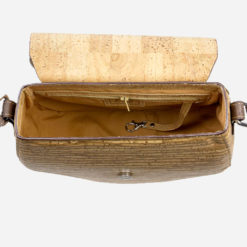 Sac épaule zébra en liège pour femme