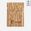 Porte-cartes zébra en liège mixte