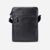 Sac épaule noir en liège pour homme
