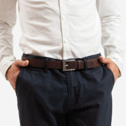 Ceinture marron en liège pour homme