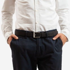 Ceinture noir en liège pour homme