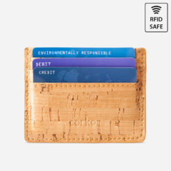 Porte carte naturel en liège pour homme