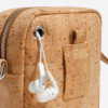 Sacoche naturel en liège pour homme et femme