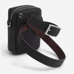 Sacoche noir en liège pour homme et femme