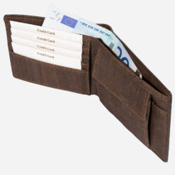 Grand portefeuille marron en liège mixte